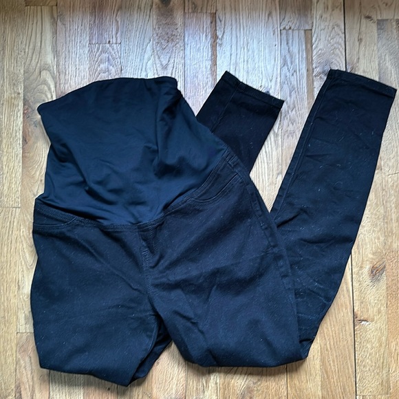 Ingrid & Isabel Skinny Jeans Black 6 Maternity - Picture 4 of 6